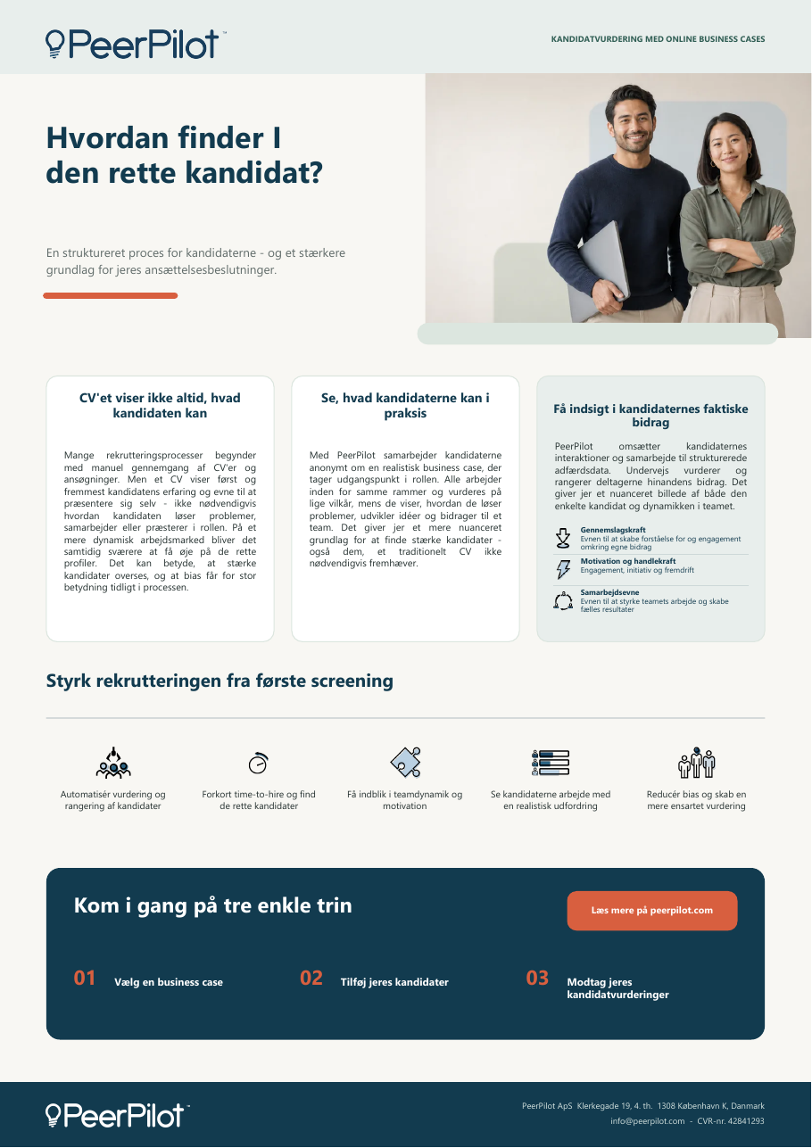 Forsiden på brochuren Hvordan finder I den rette kandidat?